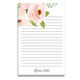 Pink Corner Roses Notepad Image 1 of 2